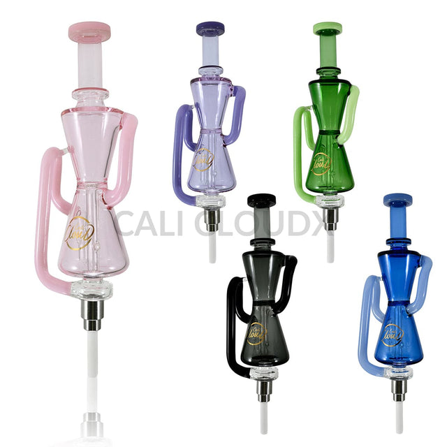 Cali CloudX Dual Dome Extend CX Recycler Premium Dab Straw Kit Nectar collector