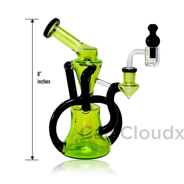 Double Color Recycler Water Pipe In Box