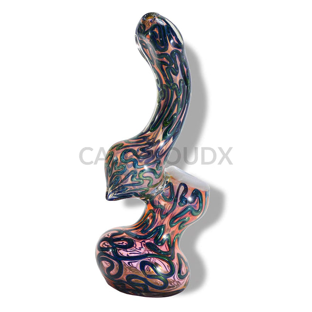 Frit And Swirl Pattern Bubbler