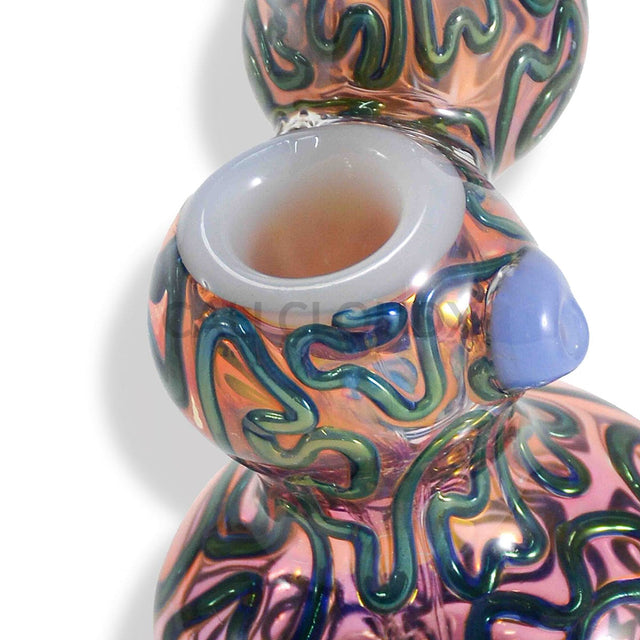 Frit And Swirl Pattern Bubbler