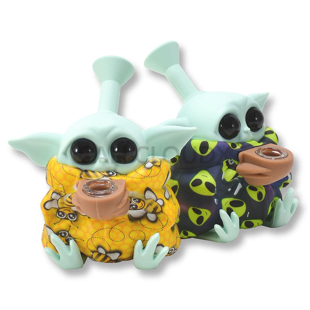 5 Silicone Sitting By Character Printed Waterpipe