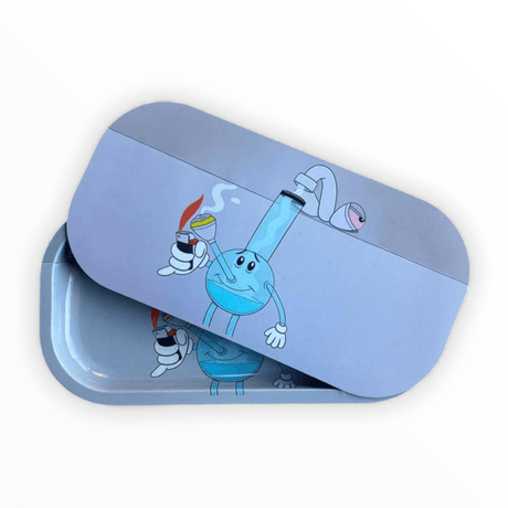 Metal Rolling Trays with Lid (2 Sizes ) - Cali Cloudx Inc