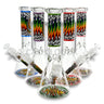 10’’ Beaker Water Pipe with Wrap & Rake Design Assorted Colors