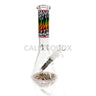 10’’ Beaker Water Pipe with Wrap & Rake Design Assorted Colors