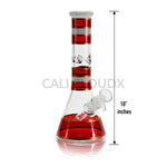 10’’ Color Stripe Glass Waterpipe Assorted Colors