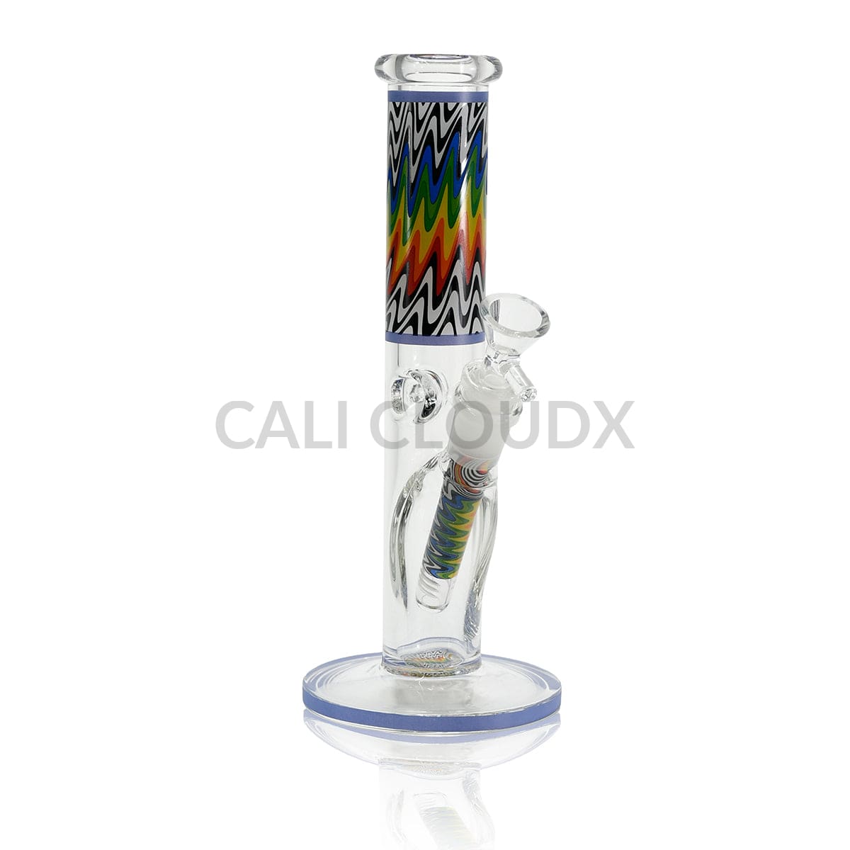 10 Inch Zigzag Color Straight Waterpipe Assorted Colors