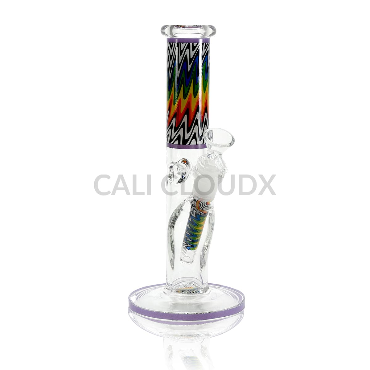 10 Inch Zigzag Color Straight Waterpipe Assorted Colors