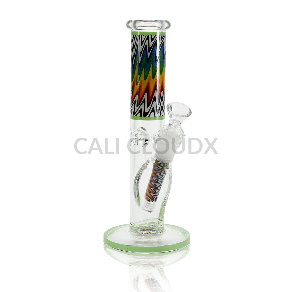 10 Inch Zigzag Color Straight Waterpipe Assorted Colors