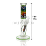 10 Inch Zigzag Color Straight Waterpipe Assorted Colors
