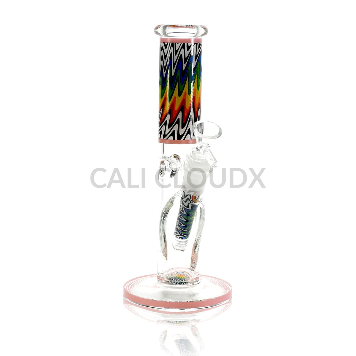 10 Inch Zigzag Color Straight Waterpipe Assorted Colors