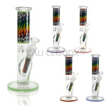 10 Inch Zigzag Color Straight Waterpipe Assorted Colors