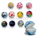 10 ML Silicone Round Container Printed - 40 Count