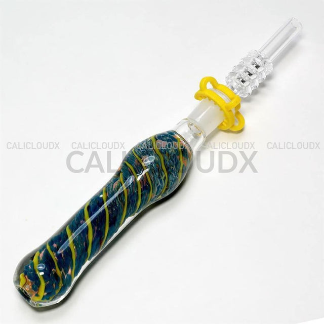 10mm Frit Art Design US Color Honey Straw - Cali Cloudx Inc