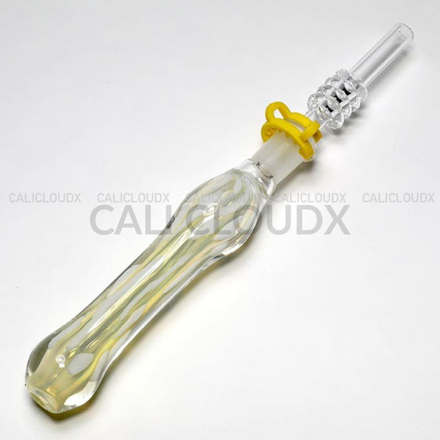 10mm Fumed Dot Design Honey Straw - Cali Cloudx Inc