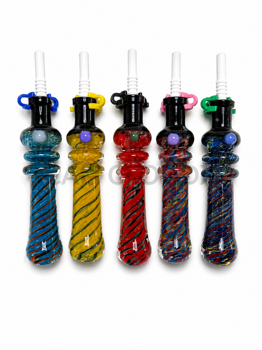 10mm Glass Art Honey Straw - Dabber