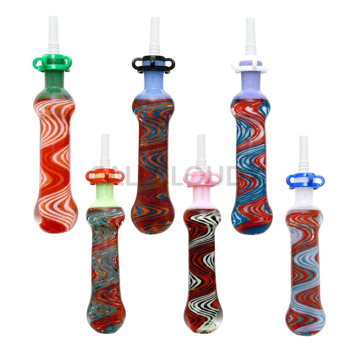 10mm Swirl Design Honey Straw