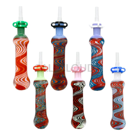 10mm Swirl Design Honey Straw