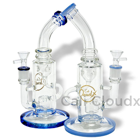11 Color Ring Clear Recycle Water Pipe By Cali Cloudx Glass