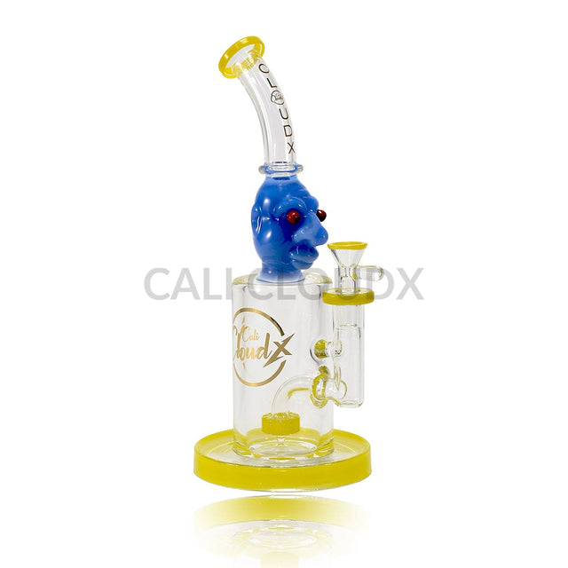 11’ Skull Design 8Mm Thick Heavy Water Pipe By Cali Cloudx Yellow