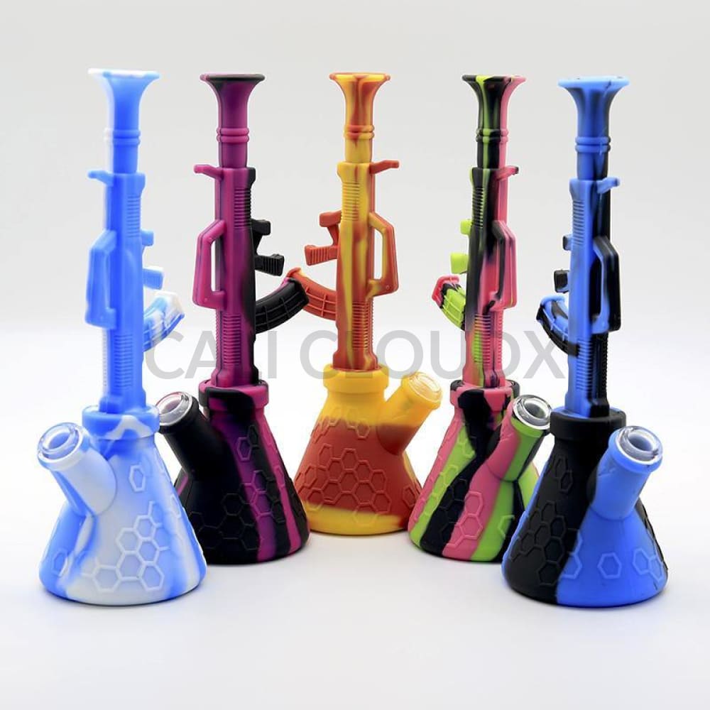 12" Silicone AK-47 Water-pipe - Cali Cloudx Inc