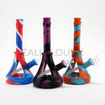 12" Silicone & Glass Beaker - Cali Cloudx Inc