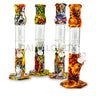 12 Silicone Tree Perc. Straight Water Pipe- Printed Waterpipe