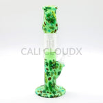 13" Silicone Tree Perc. Straight Water pipe- Printed - Cali Cloudx Inc