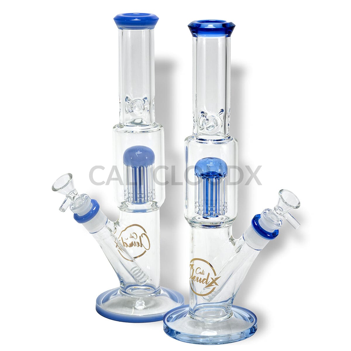 13 Color Tree Perc. Straight Water Pipe By Cali Cloudx