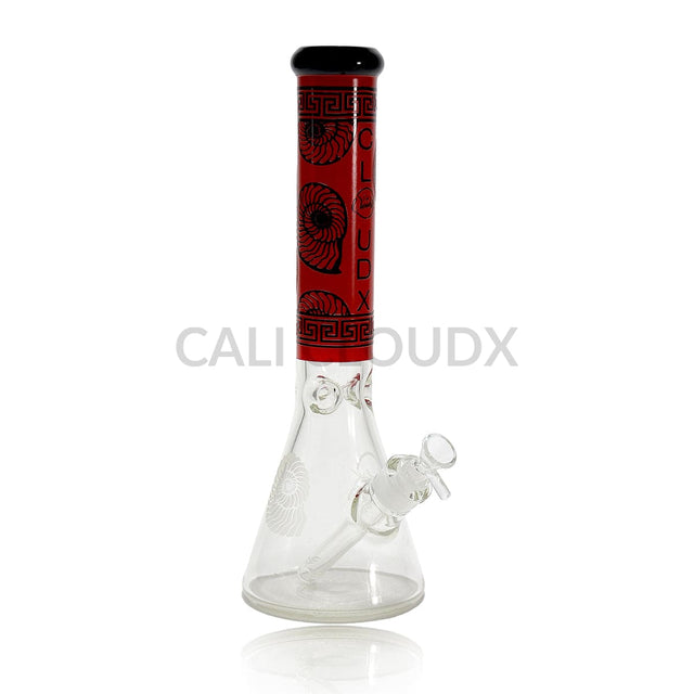 14’ 7Mm Thick Color Art Engraved Water Pipe By Cali Cloudx