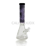 14’ 7Mm Thick Color Art Engraved Water Pipe By Cali Cloudx