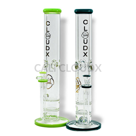 14 Double Honey Comb Straight Water Pipe By Cali Cloudx