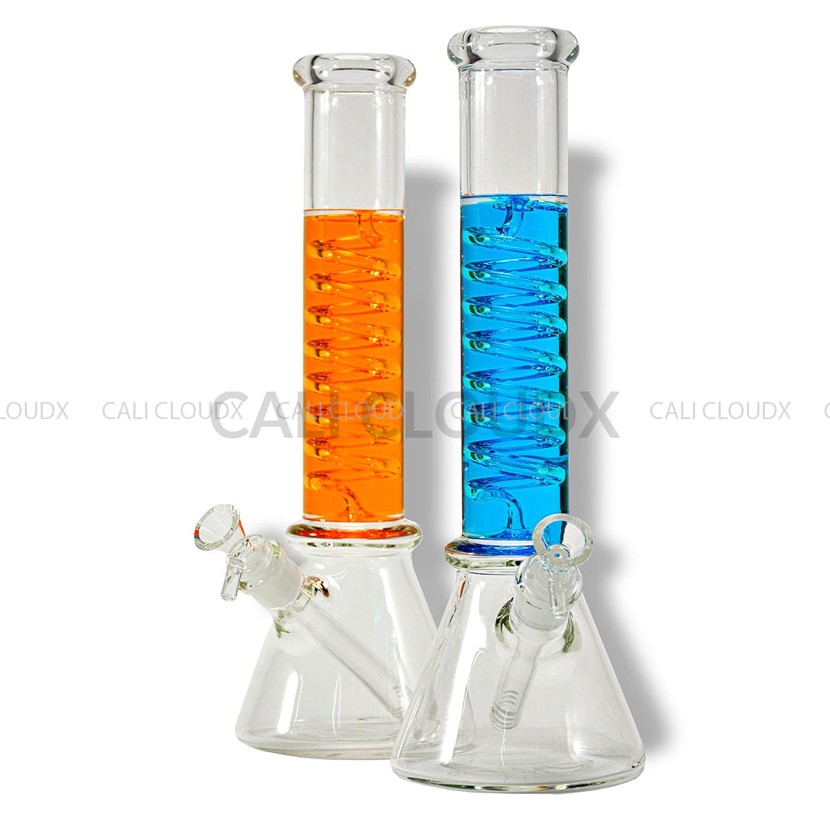 14 Freezable Liquid Coil Beakerwater-Pipe Glass Waterpipe