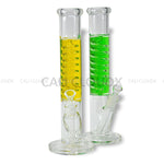 14 Freezable Liquid Coil Straight Water-Pipe Glass Waterpipe