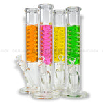 14 Freezable Liquid Coil Straight Water-Pipe Glass Waterpipe