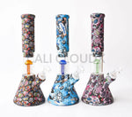 14” Silicone Bee Tree Perc. Water pipe- Printed - Cali Cloudx Inc