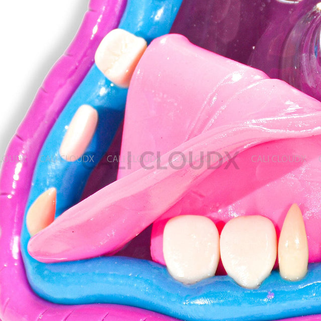14 Thick Beaker Hand Clay Art Monster Water Pipe- Mix Designs Glass Waterpipe
