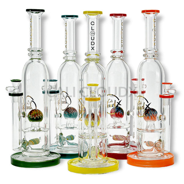 14 Us Color 9Mm Base Waterpipe W Dome By Cali Cloudx Assorted Glass Waterpipe
