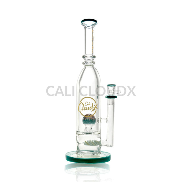 14’ Us Color 9Mm Base Waterpipe W/ Dome Glass