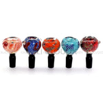 14mm Frit Color Art Black Joint Bowl - Cali Cloudx Inc