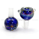Frit Color Art Clear Joint Bowl - 14mm - Cali Cloudx Inc