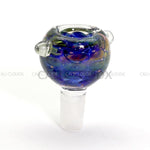 Frit Color Art Clear Joint Bowl - 14mm - Cali Cloudx Inc