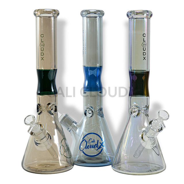 15 Color Join Electroplated 9Mm Thick Beaker Water Pipe By Cali Cloudx