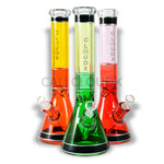 15 Colorful Stripe 9Mm Thick Beaker By Cali Cloudx