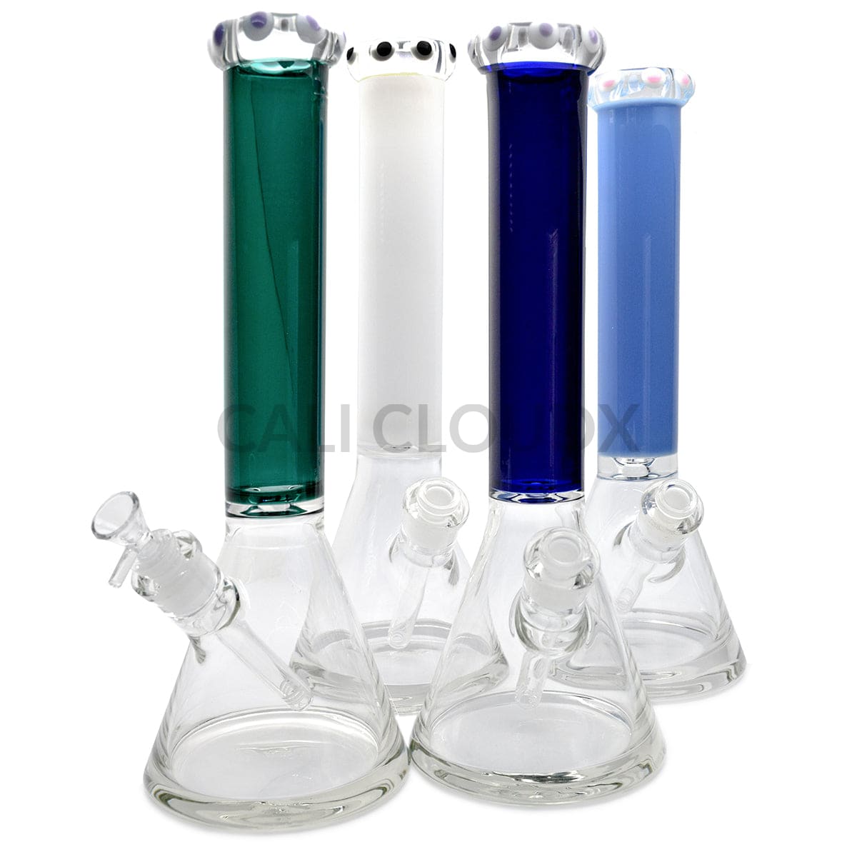 15 Full Color Tube 9Mm Thick Beaker By Cali Cloudx