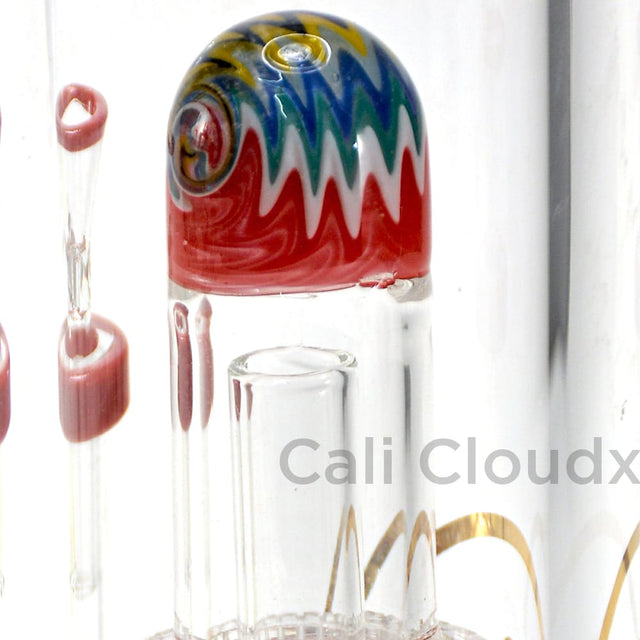 15 Us Color Zigzag Art 8Mm Thick Water Pipe By Cali Cloudx Glass Waterpipe
