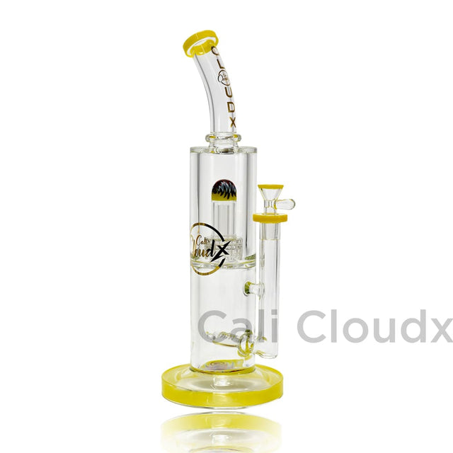 15’ Us Color Zigzag Art 8Mm Thick Water Pipe By Cali Cloudx Glass Waterpipe