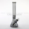 16" Electroplated Design 9mm Thick Beaker Water Pipe (Only Blue Available) - Cali Cloudx Inc