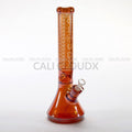 16" Electroplated Design 9mm Thick Beaker Water Pipe (Only Blue Available) - Cali Cloudx Inc
