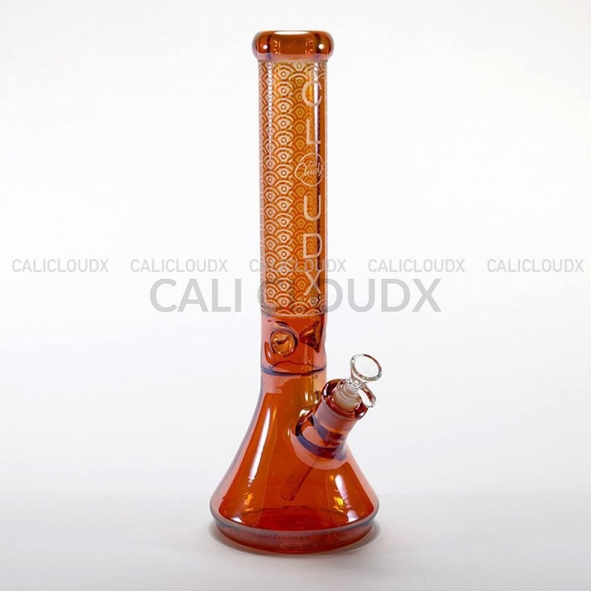 16" Electroplated Design 9mm Thick Beaker Water Pipe (Only Blue Available) - Cali Cloudx Inc