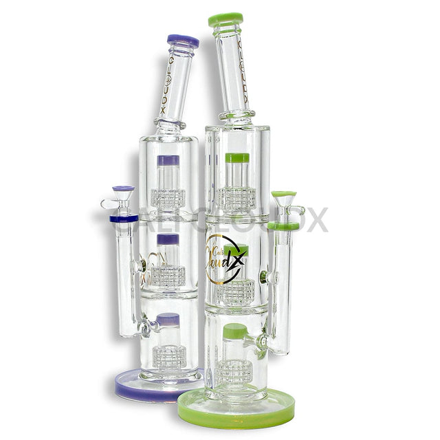16 Triple Percolator Shower-Head 9Mm Thick Water Pipe By Cali Cloudx